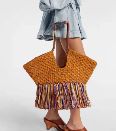 Zimmermann Goldentime Medium fringed raffia tote bag | Thumbnail 6 Zimmermann Goldentime Medium fringed raffia tote bag | Thumbnail 6