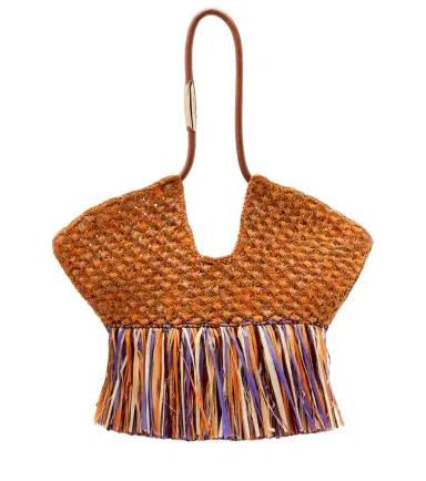 Zimmermann Goldentime Medium fringed raffia tote bag | Thumbnail 1 Zimmermann Goldentime Medium fringed raffia tote bag | Thumbnail 1