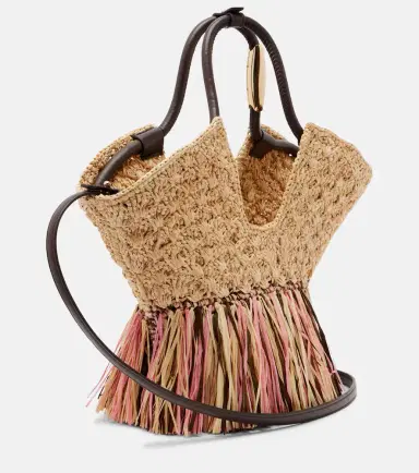 Zimmermann Goldentime Small raffia tote bag | Thumbnail 3 Zimmermann Goldentime Small raffia tote bag | Thumbnail 3
