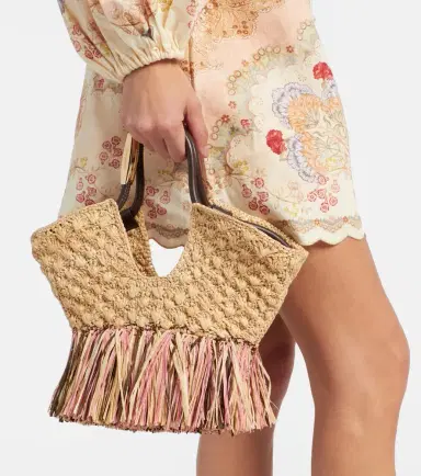 Zimmermann Goldentime Small raffia tote bag | Thumbnail 5 Zimmermann Goldentime Small raffia tote bag | Thumbnail 5