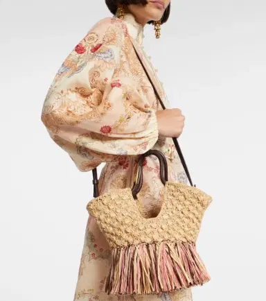 Zimmermann Goldentime Small raffia tote bag | Thumbnail 6 Zimmermann Goldentime Small raffia tote bag | Thumbnail 6