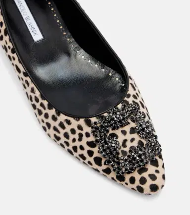 Manolo Blahnik Hangisi calf hair ballet flats | Thumbnail 4 Manolo Blahnik Hangisi calf hair ballet flats | Thumbnail 4