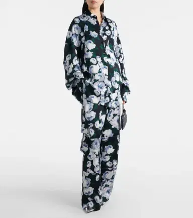Stella McCartney Printed satin pajama pants | Thumbnail 5 Stella McCartney Printed satin pajama pants | Thumbnail 5