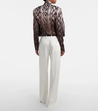 Stella McCartney Satin wide-leg pants | Thumbnail 2 Stella McCartney Satin wide-leg pants | Thumbnail 2