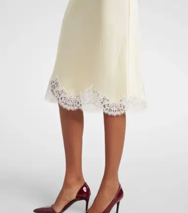 Stella McCartney Lace-trimmed satin slip dress | Thumbnail 2 Stella McCartney Lace-trimmed satin slip dress | Thumbnail 2
