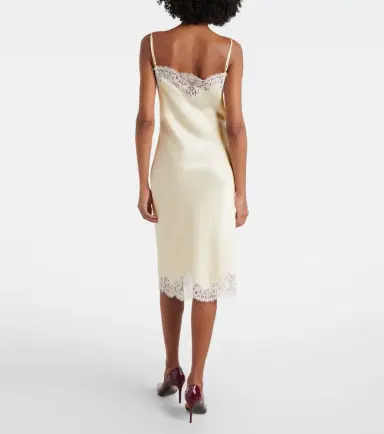 Stella McCartney Lace-trimmed satin slip dress | Thumbnail 5 Stella McCartney Lace-trimmed satin slip dress | Thumbnail 5
