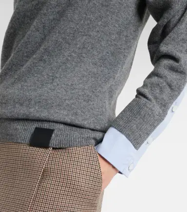 Stella McCartney Layered virgin wool polo sweater | Thumbnail 4 Stella McCartney Layered virgin wool polo sweater | Thumbnail 4