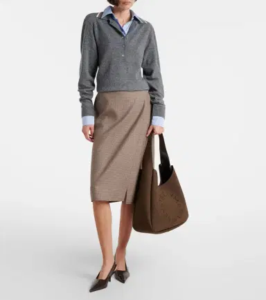 Stella McCartney Layered virgin wool polo sweater | Thumbnail 6 Stella McCartney Layered virgin wool polo sweater | Thumbnail 6