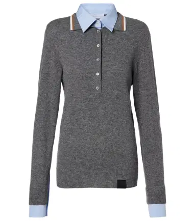 Stella McCartney Layered virgin wool polo sweater | Thumbnail 1 Stella McCartney Layered virgin wool polo sweater | Thumbnail 1