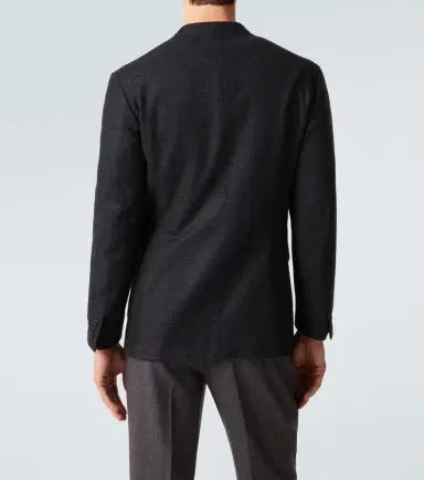 Saman Amel Prince of Wales check wool flannel blazer | Thumbnail 3 Saman Amel Prince of Wales check wool flannel blazer | Thumbnail 3
