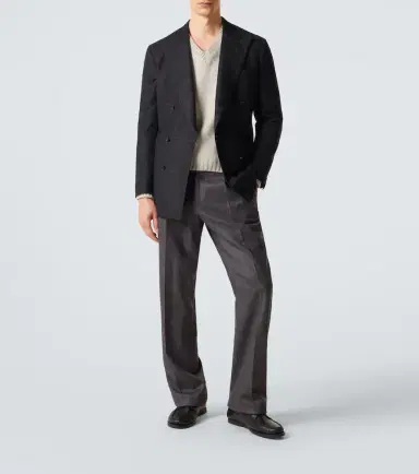 Saman Amel Prince of Wales check wool flannel blazer | Thumbnail 4 Saman Amel Prince of Wales check wool flannel blazer | Thumbnail 4