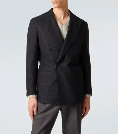 Saman Amel Prince of Wales check wool flannel blazer | Thumbnail 7 Saman Amel Prince of Wales check wool flannel blazer | Thumbnail 7