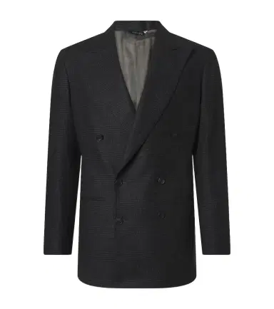 Saman Amel Prince of Wales check wool flannel blazer | Thumbnail 1 Saman Amel Prince of Wales check wool flannel blazer | Thumbnail 1