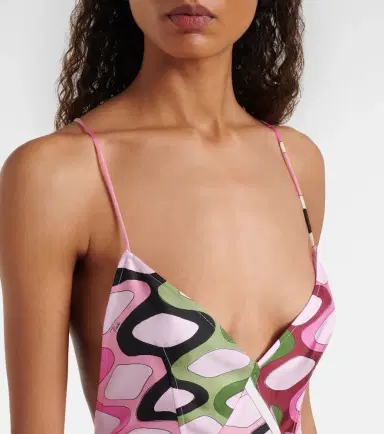 Pucci Vivara silk satin midi dress | Thumbnail 5 Pucci Vivara silk satin midi dress | Thumbnail 5