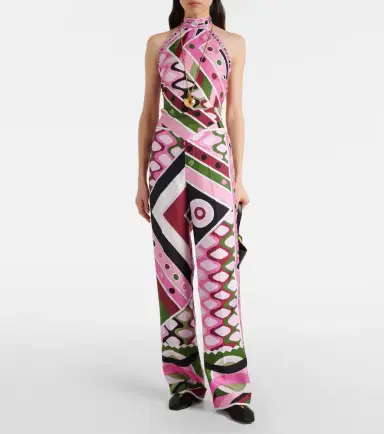 Pucci Vivara high-rise silk wide-leg pants | Thumbnail 4 Pucci Vivara high-rise silk wide-leg pants | Thumbnail 4