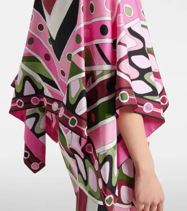 Pucci Vivara layered silk satin maxi dress | Thumbnail 4 Pucci Vivara layered silk satin maxi dress | Thumbnail 4