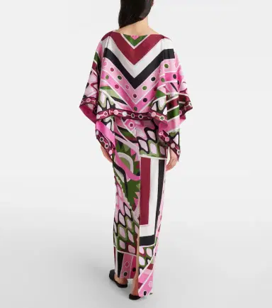 Pucci Vivara layered silk satin maxi dress | Thumbnail 5 Pucci Vivara layered silk satin maxi dress | Thumbnail 5