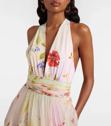 Roberto Cavalli Floral silk gown | Thumbnail 4 Roberto Cavalli Floral silk gown | Thumbnail 4