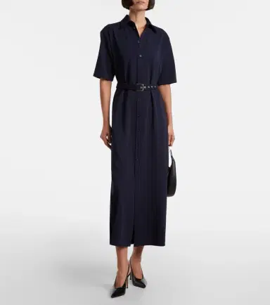 Ralph Lauren Collection Belted wool midi dress | Thumbnail 6 Ralph Lauren Collection Belted wool midi dress | Thumbnail 6