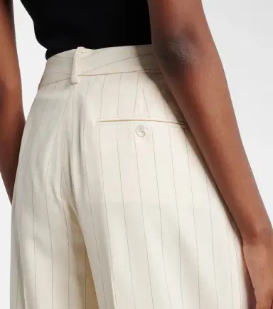 Ralph Lauren Collection Striped high-rise wool wide-leg pants | Thumbnail 3 Ralph Lauren Collection Striped high-rise wool wide-leg pants | Thumbnail 3