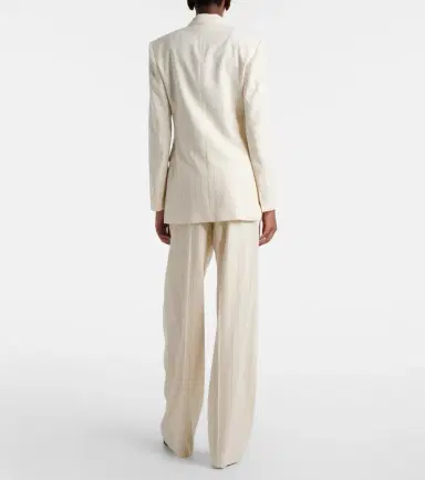 Ralph Lauren Collection Striped high-rise wool wide-leg pants | Thumbnail 4 Ralph Lauren Collection Striped high-rise wool wide-leg pants | Thumbnail 4