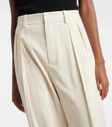 Ralph Lauren Collection Striped high-rise wool wide-leg pants | Thumbnail 6 Ralph Lauren Collection Striped high-rise wool wide-leg pants | Thumbnail 6