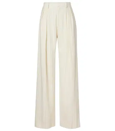Ralph Lauren Collection Striped high-rise wool wide-leg pants | Thumbnail 1 Ralph Lauren Collection Striped high-rise wool wide-leg pants | Thumbnail 1