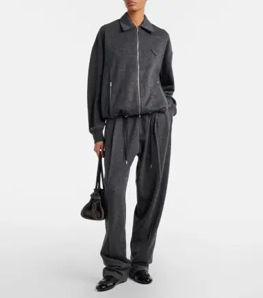 Prada Wool and cashmere tapered pants | Thumbnail 4 Prada Wool and cashmere tapered pants | Thumbnail 4
