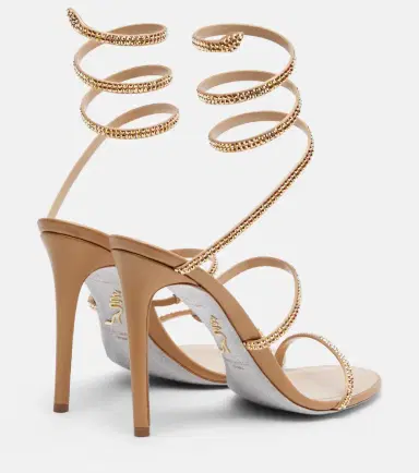 René Caovilla Cleo embellished satin sandals | Thumbnail 2 René Caovilla Cleo embellished satin sandals | Thumbnail 2