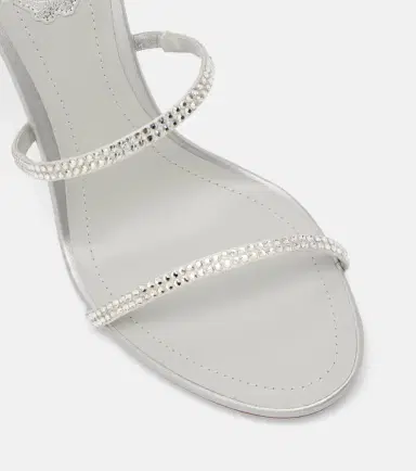 René Caovilla Cleo embellished satin sandals | Thumbnail 4 René Caovilla Cleo embellished satin sandals | Thumbnail 4