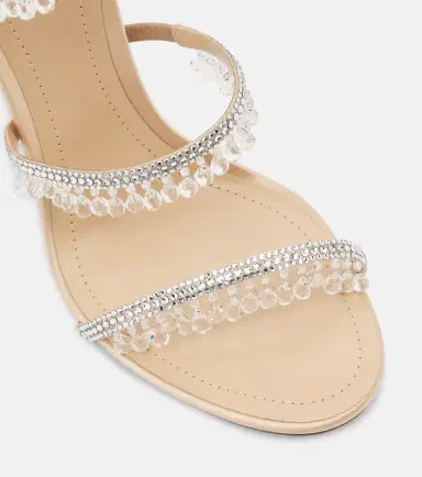 René Caovilla Chandelier embellished satin sandals | Thumbnail 4 René Caovilla Chandelier embellished satin sandals | Thumbnail 4