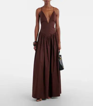 ADRIANA DEGREAS Open-back cotton maxi dress | Thumbnail 3 ADRIANA DEGREAS Open-back cotton maxi dress | Thumbnail 3