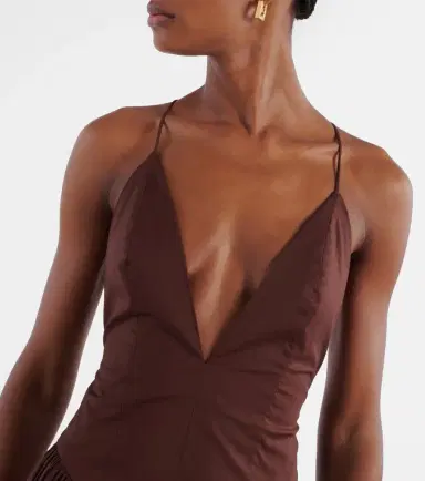 ADRIANA DEGREAS Open-back cotton maxi dress | Thumbnail 7 ADRIANA DEGREAS Open-back cotton maxi dress | Thumbnail 7