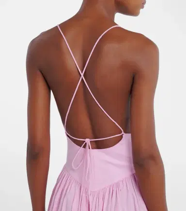 ADRIANA DEGREAS Open-back cotton maxi dress | Thumbnail 6 ADRIANA DEGREAS Open-back cotton maxi dress | Thumbnail 6