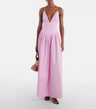 ADRIANA DEGREAS Open-back cotton maxi dress | Thumbnail 7 ADRIANA DEGREAS Open-back cotton maxi dress | Thumbnail 7