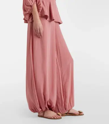 ADRIANA DEGREAS Solid Peplum balloon pants | Thumbnail 5 ADRIANA DEGREAS Solid Peplum balloon pants | Thumbnail 5