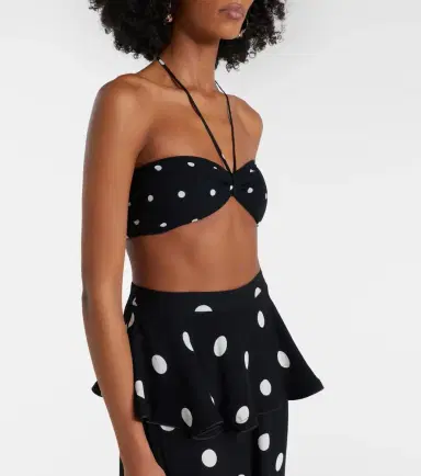 ADRIANA DEGREAS Polka-dot bandeau bikini top | Thumbnail 5 ADRIANA DEGREAS Polka-dot bandeau bikini top | Thumbnail 5