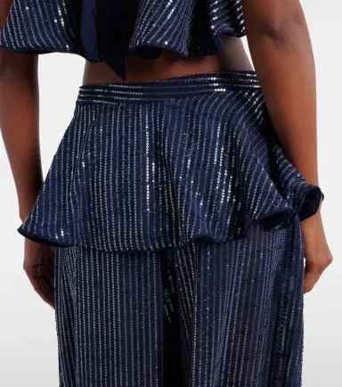 ADRIANA DEGREAS Sequined wide-leg pants | Thumbnail 2 ADRIANA DEGREAS Sequined wide-leg pants | Thumbnail 2