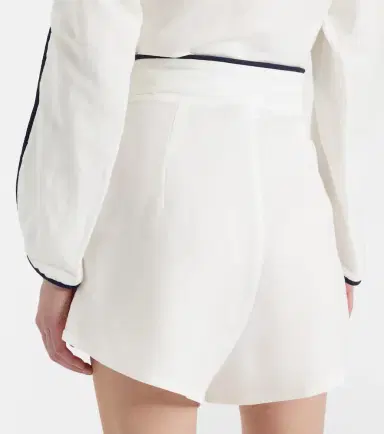 ADRIANA DEGREAS Bicolor linen-blend Bermuda shorts | Thumbnail 3 ADRIANA DEGREAS Bicolor linen-blend Bermuda shorts | Thumbnail 3