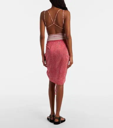 Isabel Marant Printed cotton and silk beach cover-up | Thumbnail 2 Isabel Marant Printed cotton and silk beach cover-up | Thumbnail 2
