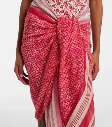 Isabel Marant Printed cotton and silk beach cover-up | Thumbnail 3 Isabel Marant Printed cotton and silk beach cover-up | Thumbnail 3