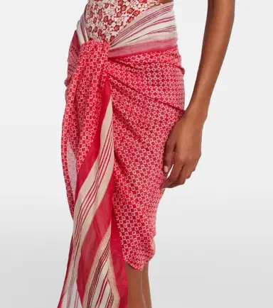 Isabel Marant Printed cotton and silk beach cover-up | Thumbnail 5 Isabel Marant Printed cotton and silk beach cover-up | Thumbnail 5