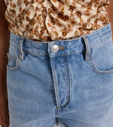 Isabel Marant Lesia high-rise denim shorts | Thumbnail 4 Isabel Marant Lesia high-rise denim shorts | Thumbnail 4