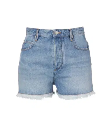 Isabel Marant Lesia high-rise denim shorts | Thumbnail 1 Isabel Marant Lesia high-rise denim shorts | Thumbnail 1