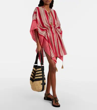 Isabel Marant Printed cotton and silk kaftan | Thumbnail 3 Isabel Marant Printed cotton and silk kaftan | Thumbnail 3