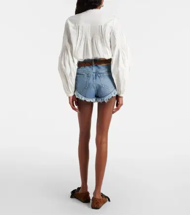 Isabel Marant Eneidala high-rise denim shorts | Thumbnail 3 Isabel Marant Eneidala high-rise denim shorts | Thumbnail 3