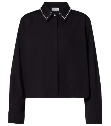 Velvet Jocelyn beaded cotton poplin shirt | Thumbnail 1 Velvet Jocelyn beaded cotton poplin shirt | Thumbnail 1
