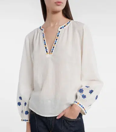 Velvet Amani embroidered cotton blouse | Thumbnail 3 Velvet Amani embroidered cotton blouse | Thumbnail 3