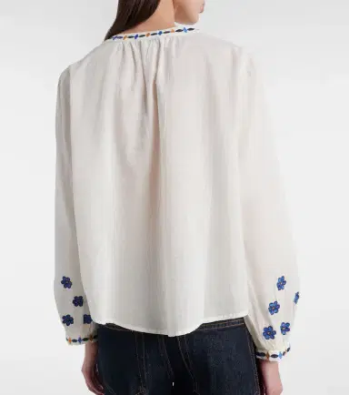 Velvet Amani embroidered cotton blouse | Thumbnail 5 Velvet Amani embroidered cotton blouse | Thumbnail 5