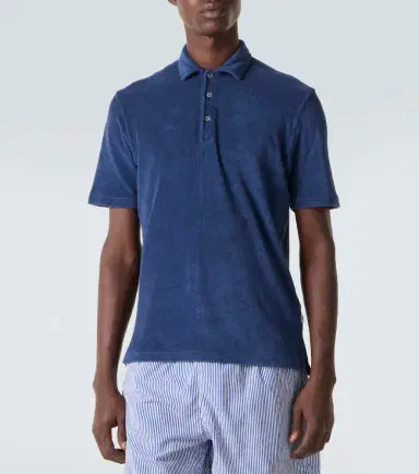 Fedeli Mondial cotton terry polo shirt | Thumbnail 3 Fedeli Mondial cotton terry polo shirt | Thumbnail 3